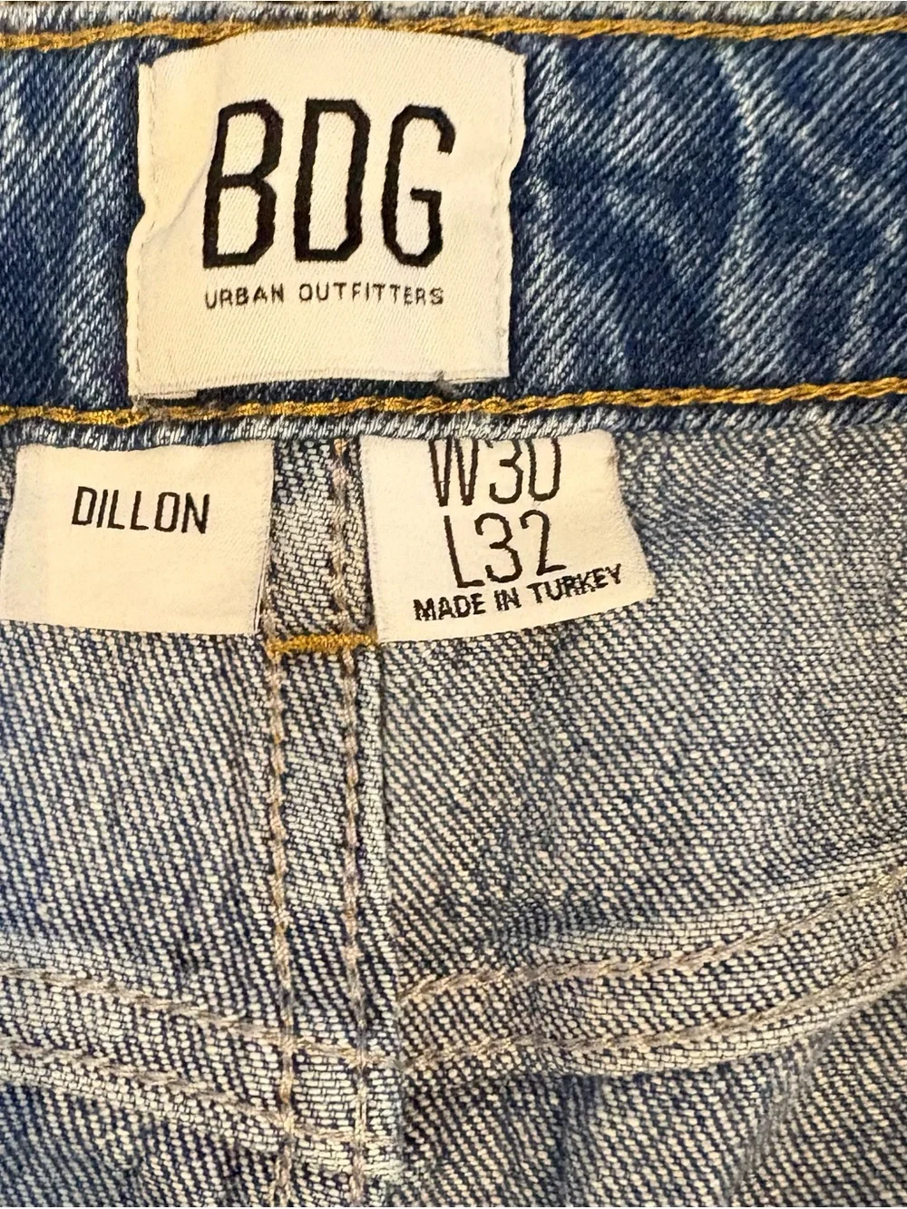 BDG Urban Outfitters Light Blue Straight Leg Denim Jeans